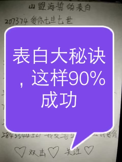 数字表白,海誓山盟 2年前