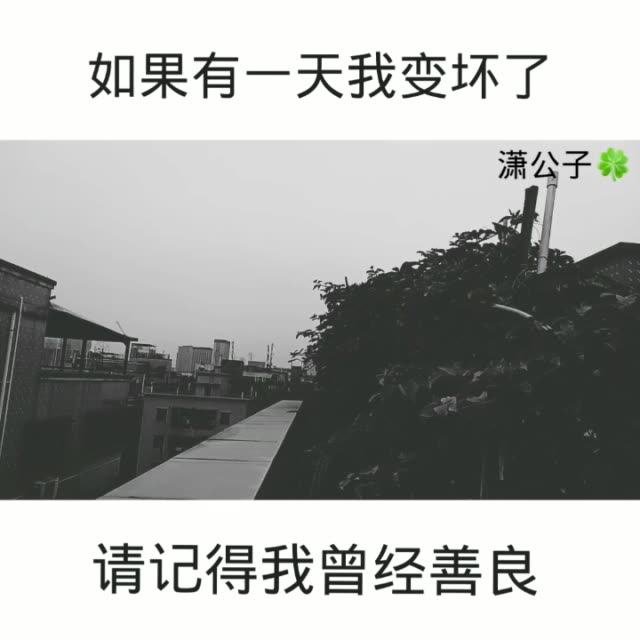 如果有一天我变坏了,请记得,我曾经善良 1月前