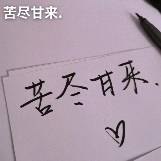 愿新的一年苦尽甘来()  加油 #手写 #热门 同款字帖见tb