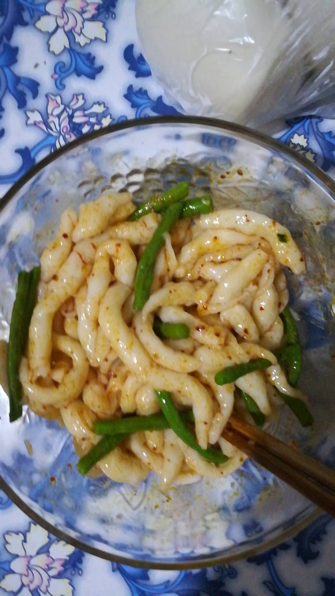 自己做的凉鱼(又名粉古兜)好吃及了 2年前