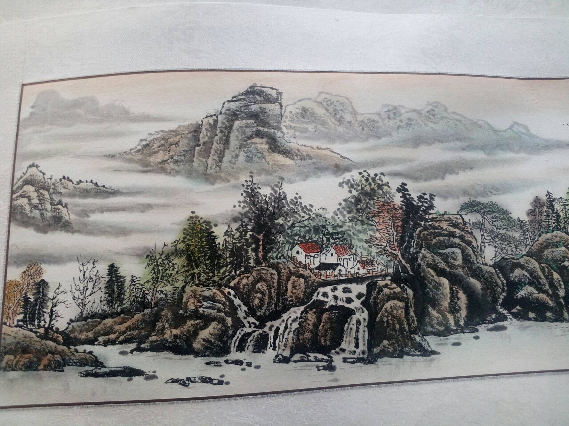 装裱后的国画作品 - 刺骨寒冰的快手