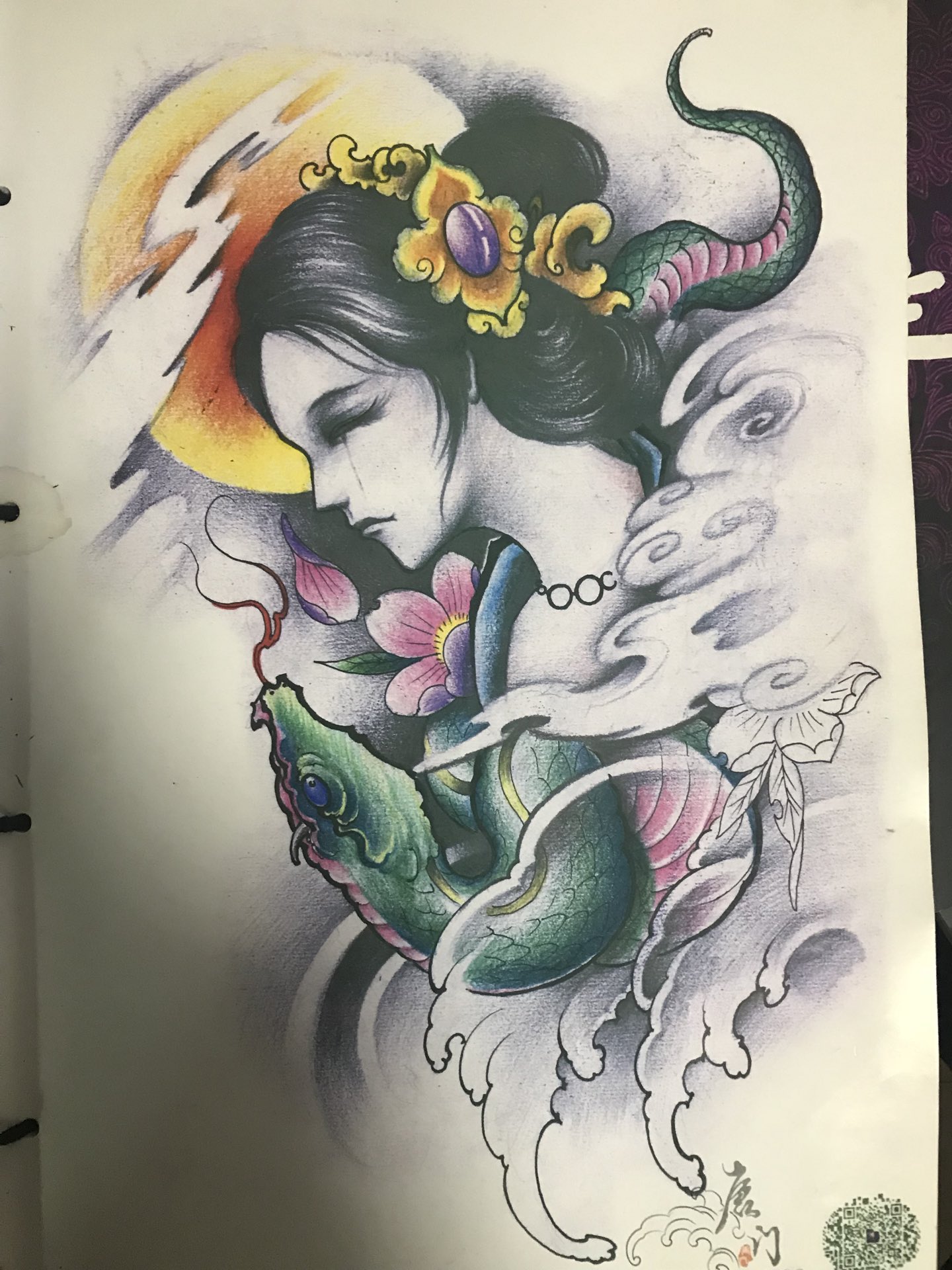 tattoo文身 手稿.的快手