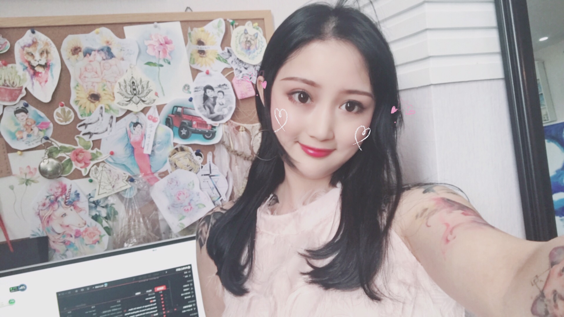 武汉最美女纹身师 小玩子的快手