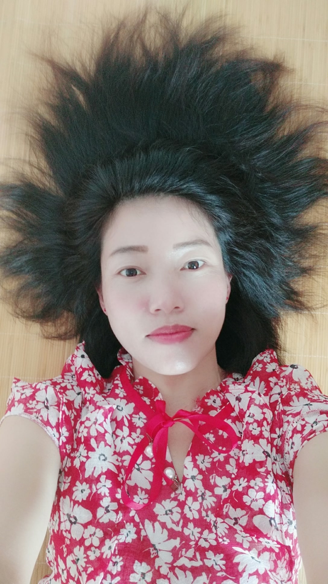 突然发现头发长了好多!