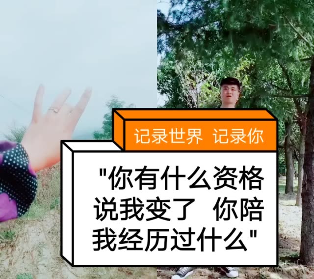 "你有什么资格说我变了  你陪我经历过什么"  852        赞