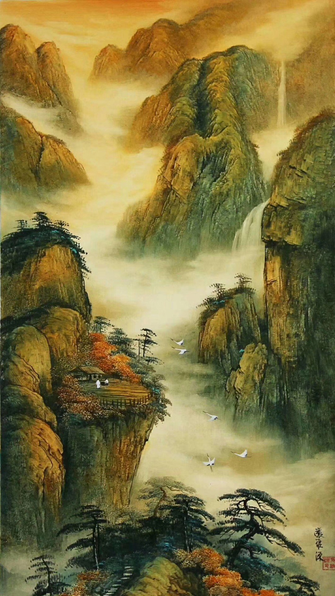 师张维源老师原创现品,130x60保真迹,老师合影视频 - 墨香画韵的快手