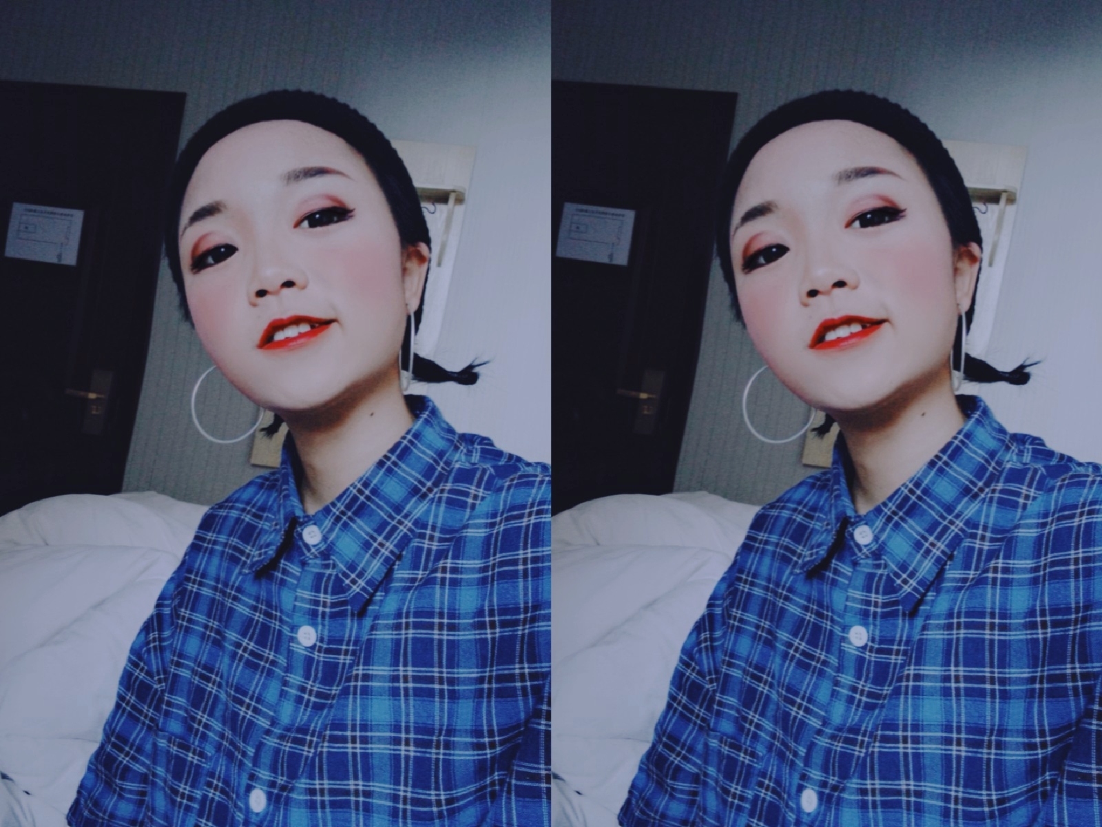 旧图.#爱官方爱热门  第一次化欧美妆的小谢#热门 5周前